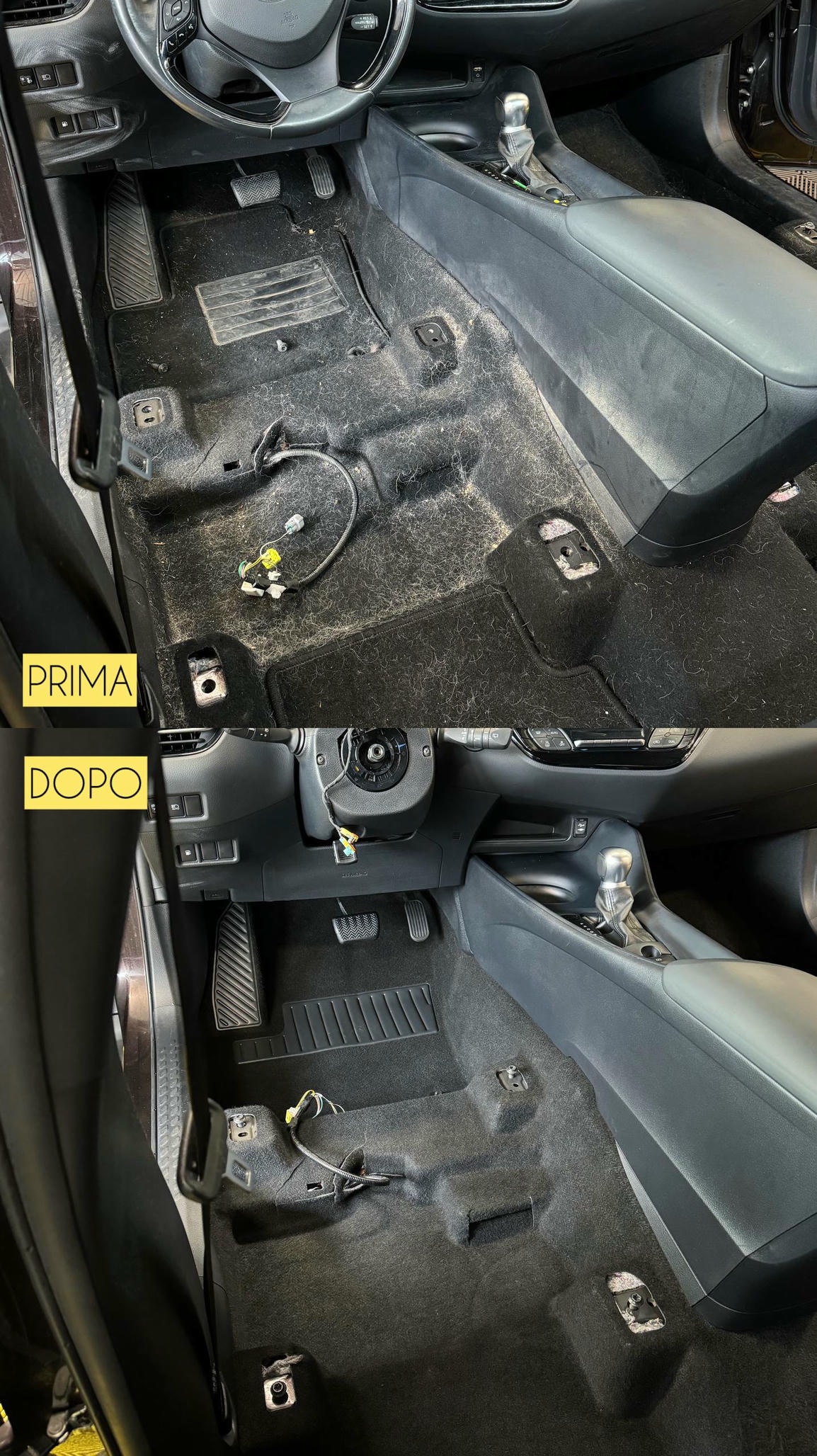 Detailing interni - Pavimento Prima e Dopo
